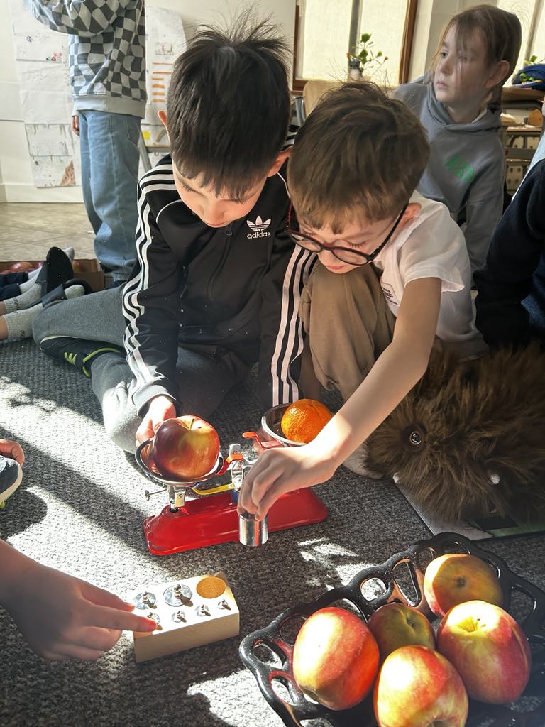 How many grams does an apple weigh ?