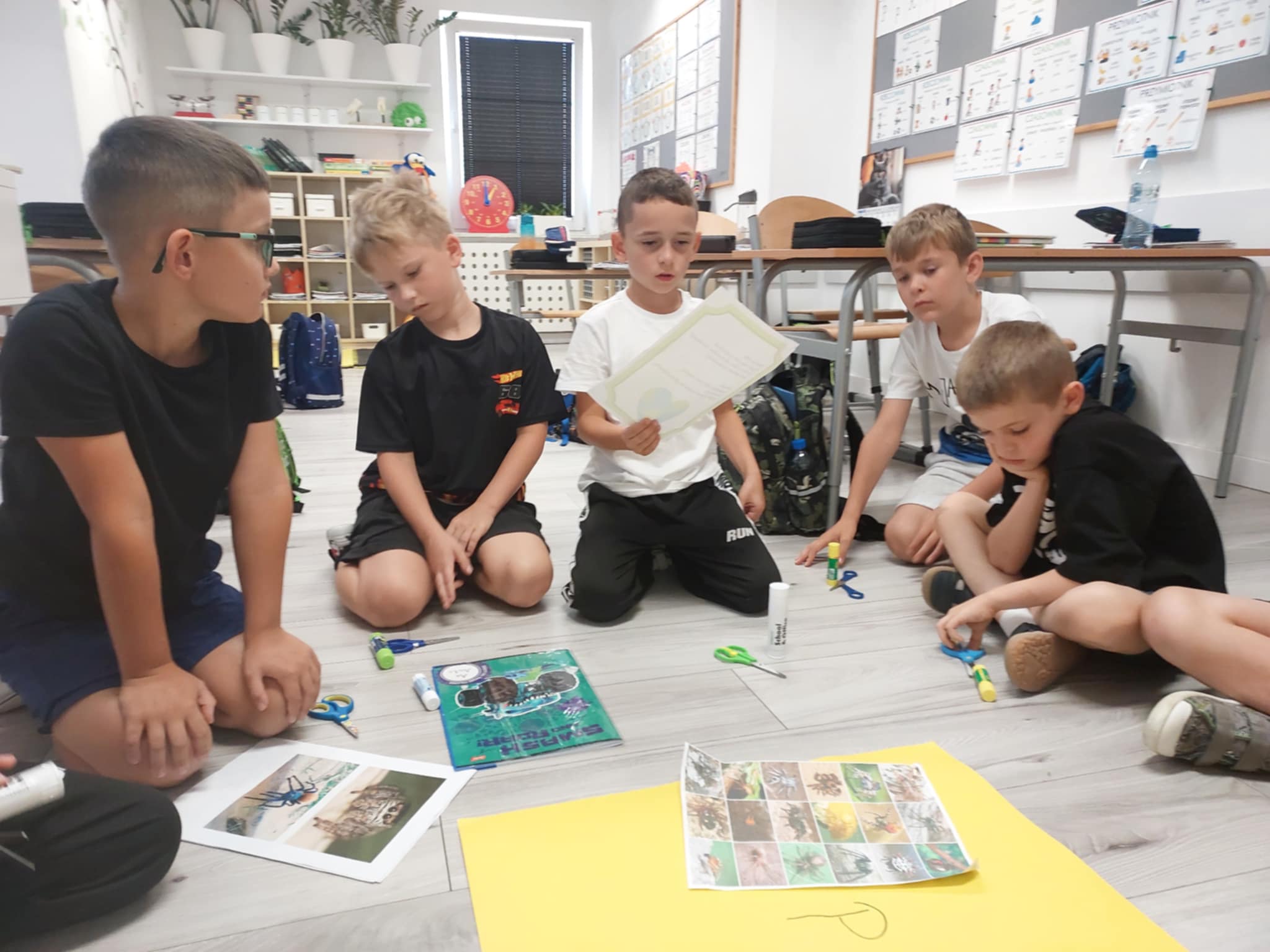 “Nie taki pająk straszny, jak go malują” – projekt grupowy w klasie 2.